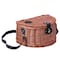 Vintiquewise Wicker Fishing Creel with Faux Leather Shoulder Strap QI003415 - alternate 1